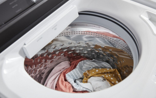 Clothing in washing machine