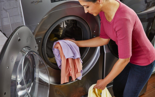 A person doing laundry