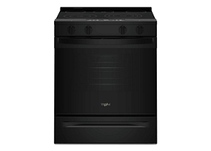 A Whirlpool® 30-inch Electric Smart Range with Air Cooking Technology