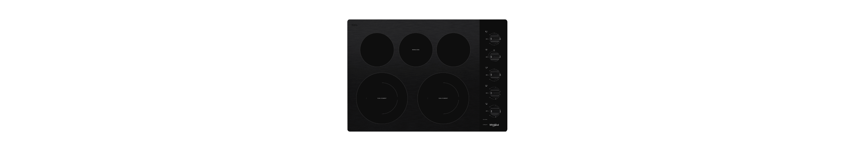 A Whirlpool® Standard Cooktop