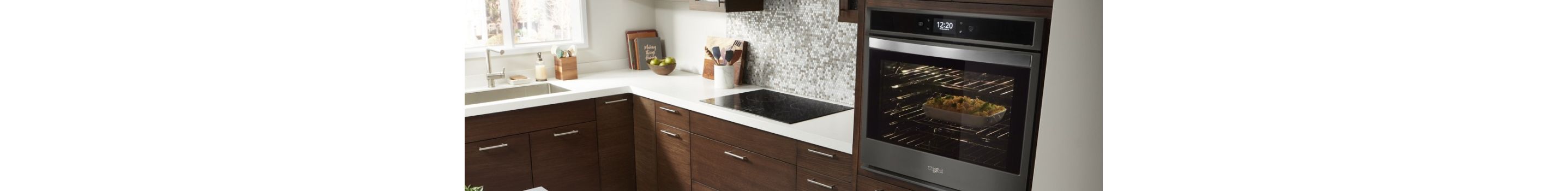 A casserole baking in a Whirlpool® Single Wall Oven