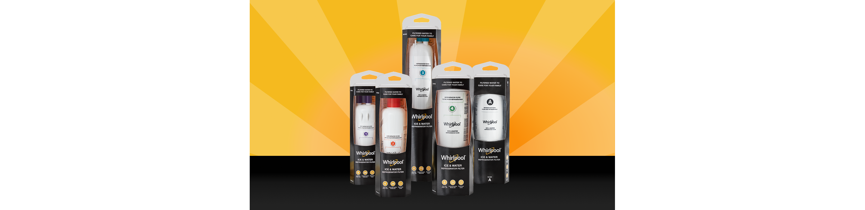 Collection of Whirlpool® water filters