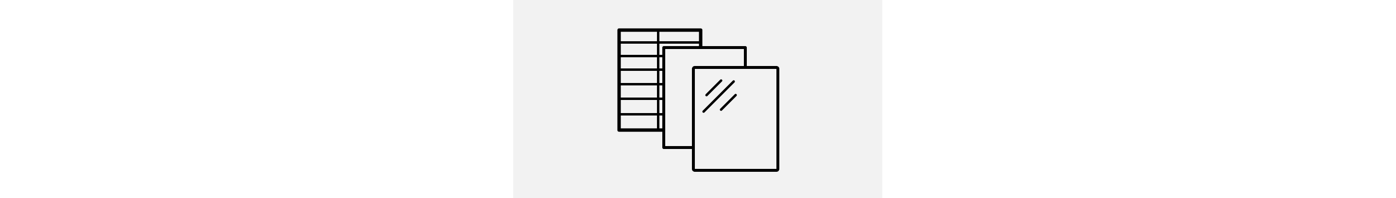 A line drawing showing a wire shelf, plastic shelf and glass shelf