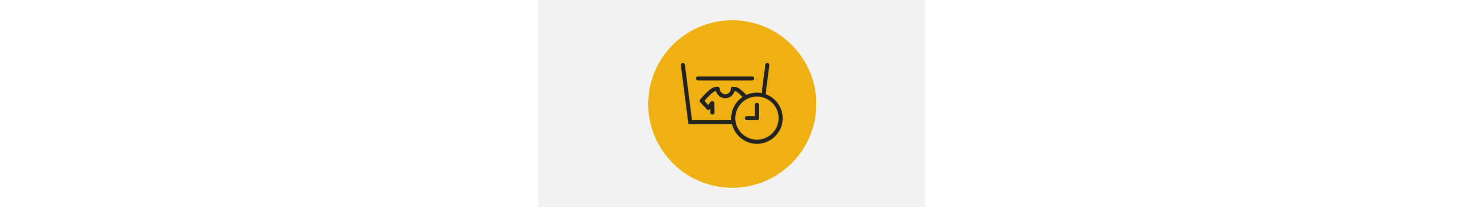 Icon with a t-shirt in a wash tub and a clock
