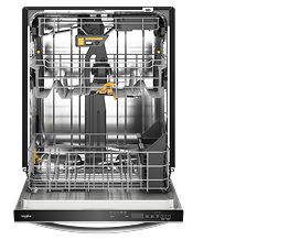 A Whirlpool® 24" Top Control Dishwasher