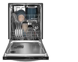 A Whirlpool® 24" Dishwasher with Tall Top Rack