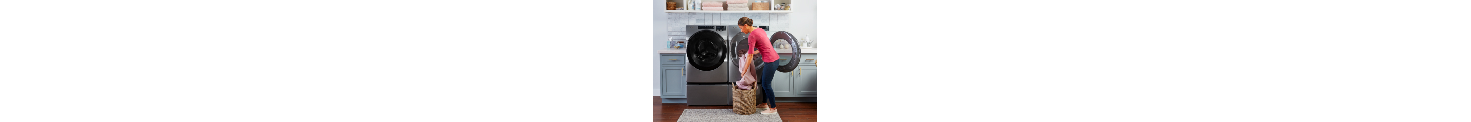 Person loading a Whirlpool® Dryer