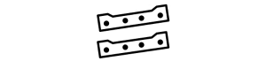 Clips and brackets icon
