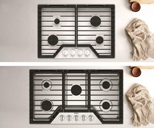 A side-by-side of two Whirlpool® Cooktops