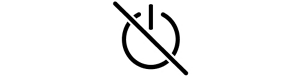 No power icon
