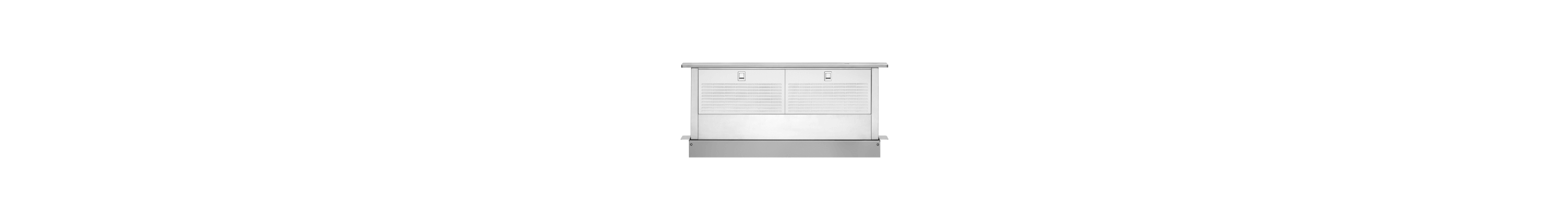 A downdraft range hood