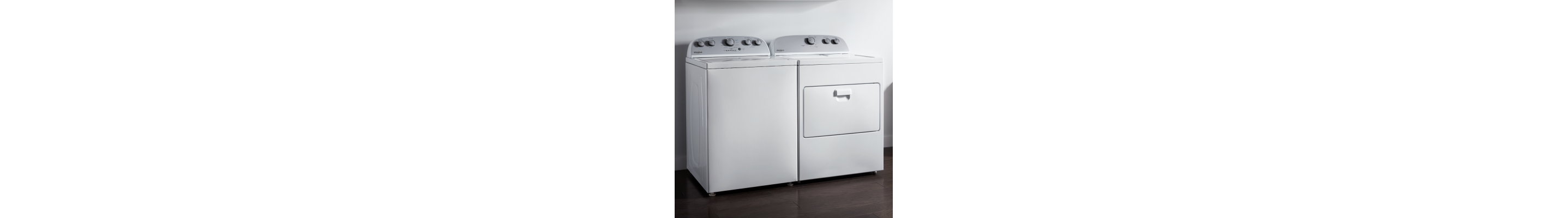White Whirlpool® Top Load Laundry Set