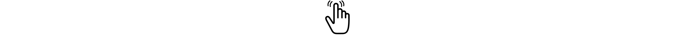 A hand pressing a button icon.