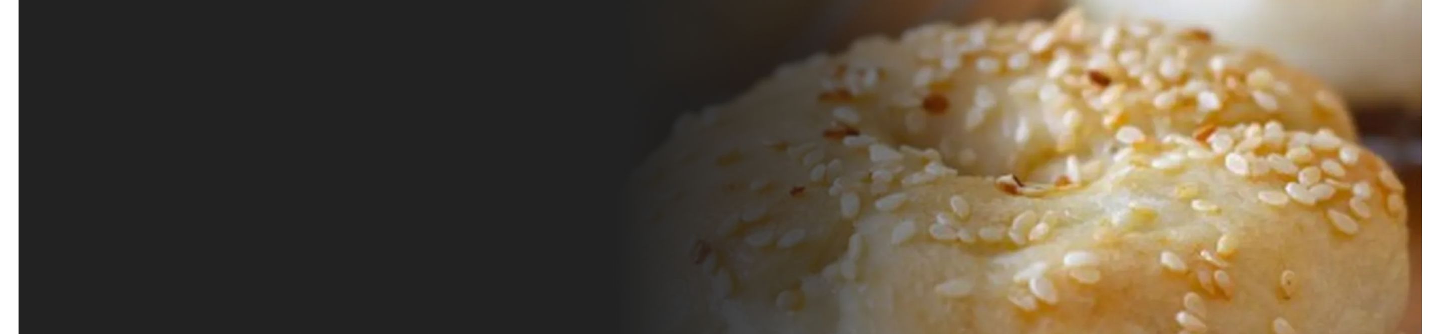   Close up of a bagel