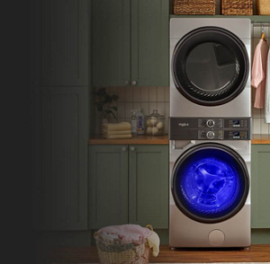 Whirlpool® Laundry Tower with UV Clean Technology