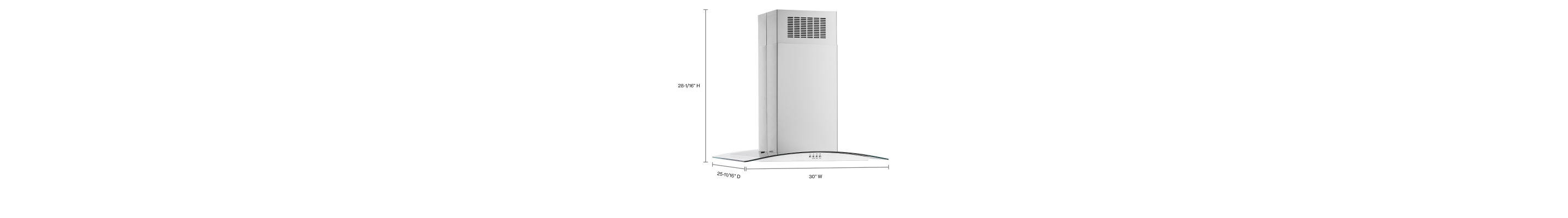 A diagram of an island canopy hood