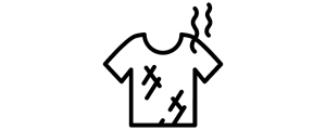 Dirty T-shirt icon