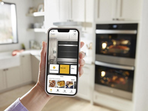 A cell phone, open to the Whirlpool™ App