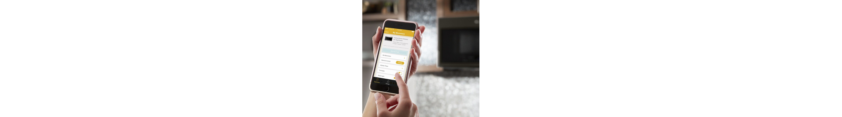 Person accessing Whirlpool® app