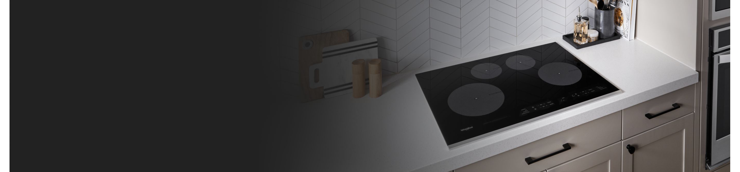 An in-counter stove top