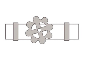An illustration of a water valve