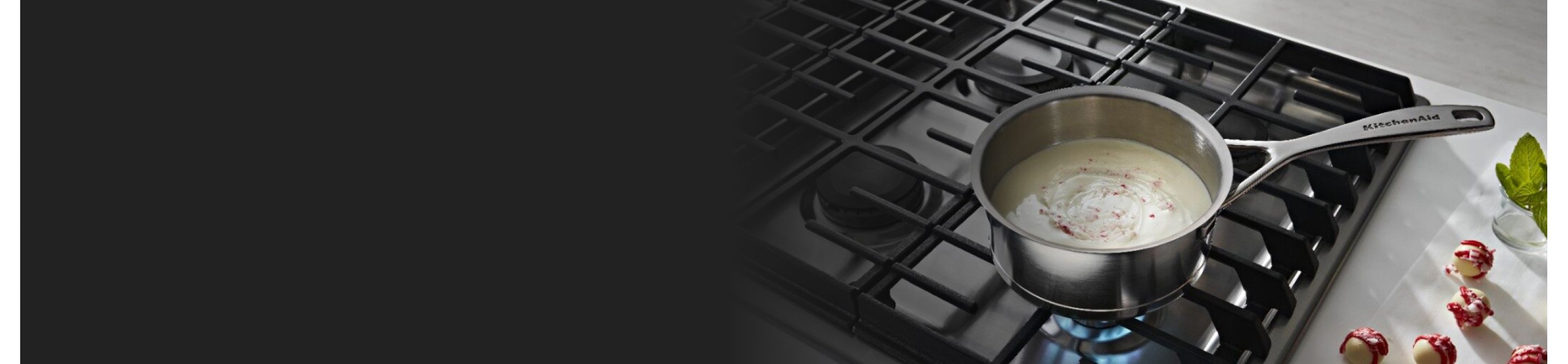 Roux simmering on a cooktop