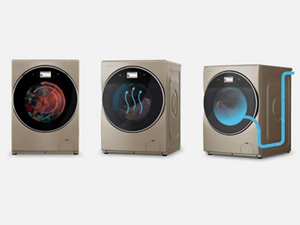 Diagram of an all-in-one washer dryer