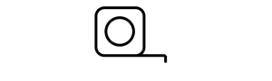 Measuring tape icon