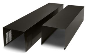 30" (76.2 cm) Range Hood Chimney Extension Kit, Black Stainless